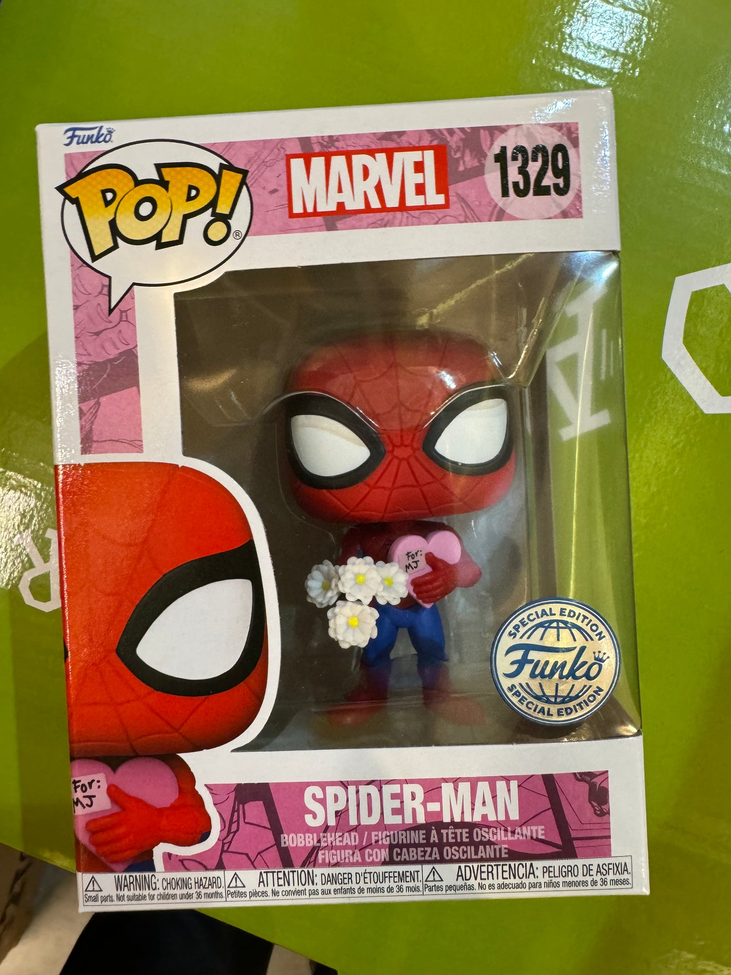 FUNKO POP! MARVEL SPIDER-MAN WITH FLOWERS FOR MJ #1329 [SPECIAL EDITION EXCLUSIVE]