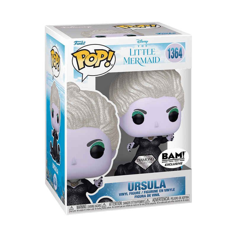 Funko Pop! DISNEY LITTLE MERMAID URSULA DIAMOND GLITTER #1364 [BAM EXCLUSIVE]