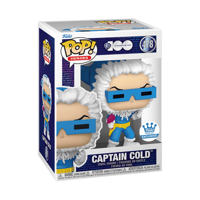 FUNKO POP! DC HEROES  - CAPTAIN COLD WARNER BROTHER 100 #478 [FUNKO SHOP EXCLUSIVE] *PREORDER*