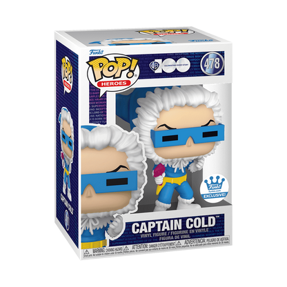 FUNKO POP! DC HEROES  - CAPTAIN COLD WARNER BROTHER 100 #478 [FUNKO SHOP EXCLUSIVE] *PREORDER*