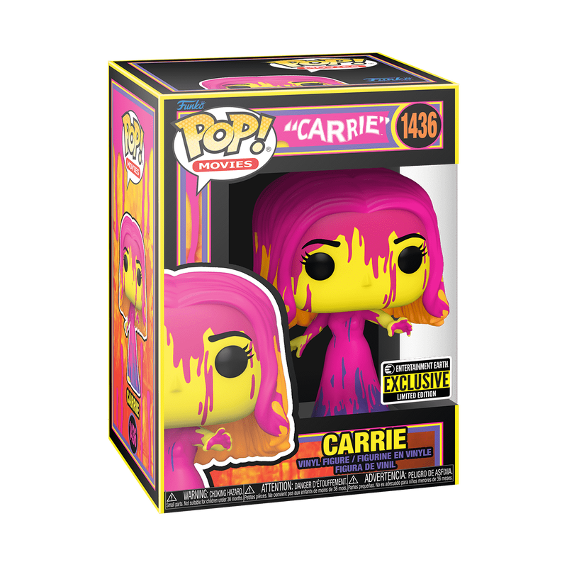 Funko Pop! Movies: Horror - Carrie (Bloody - Black Light) #1436 [Entertainment Earth Exclusive]