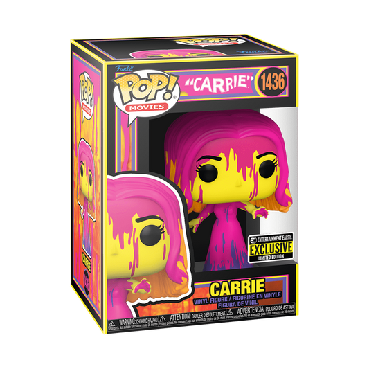 Funko Pop! Movies: Horror - Carrie (Bloody - Black Light) #1436 [Entertainment Earth Exclusive]