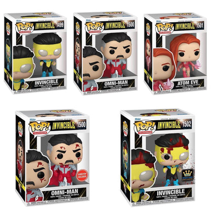 Funko Pop! Invincible - Omni-Man #1500 / Atom Eve #1501 / Invincible with Fists #1499