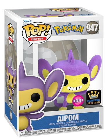 Funko Pop! Games: Pokemon - Aipom (Flocked) #947 [Specialty Series Exclusive]