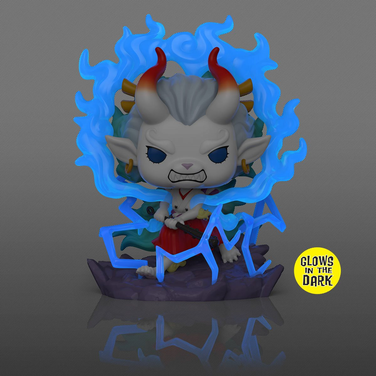 Funko Pop! Jumbo 6" Deluxe Anime: One PIece - Yamato #1596 [Entertainment Earth Exclusive - GITD]