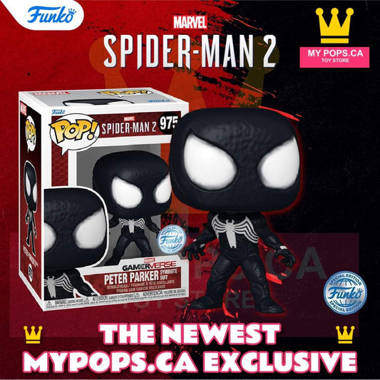 Funko Pop! Marvel: Spider-Man 2 - Peter Parker (Symbiote Suit) #975 [MyPops Exclusive]