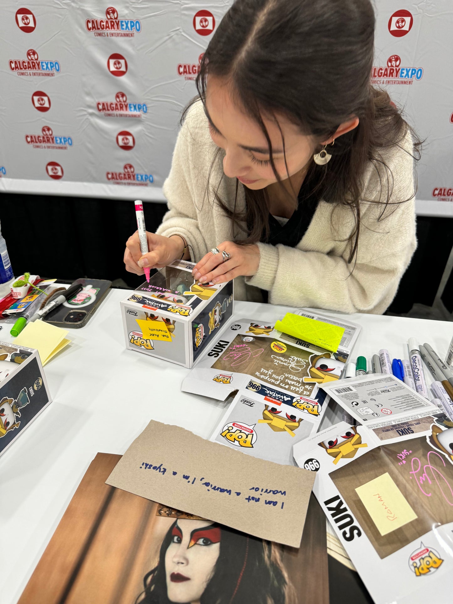 FUNKO POP! AVATAR LAST AIRBENDER SUKI **LIVE ACTION actor MARIA ZHANG AUTOGRAPHED** JSA AUTHENTICATED