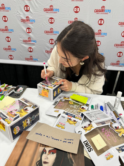 FUNKO POP! AVATAR LAST AIRBENDER SUKI **LIVE ACTION actor MARIA ZHANG AUTOGRAPHED** JSA AUTHENTICATED