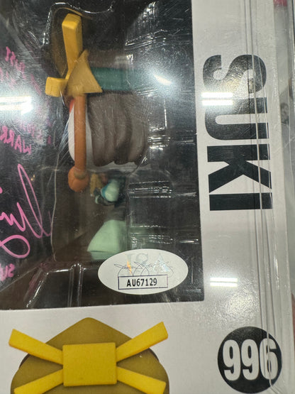FUNKO POP! AVATAR LAST AIRBENDER SUKI **LIVE ACTION actor MARIA ZHANG AUTOGRAPHED** JSA AUTHENTICATED