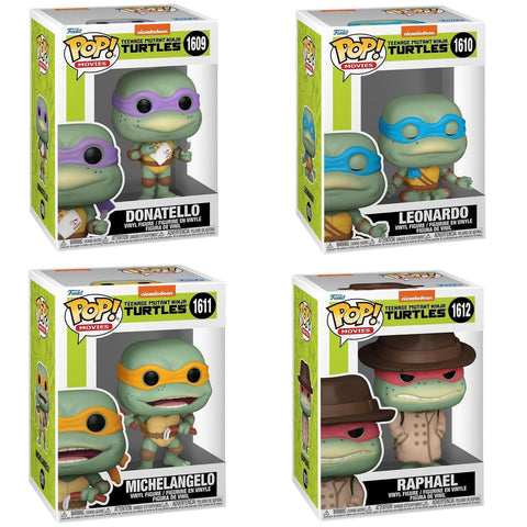 FUNKO POP! Nickelodeon: Teenage Mutant Ninja Turtles - Donatello #1609 / Leonardo #1610 / Michelangelo #1611 / Raphael #1612 **PREORDER**