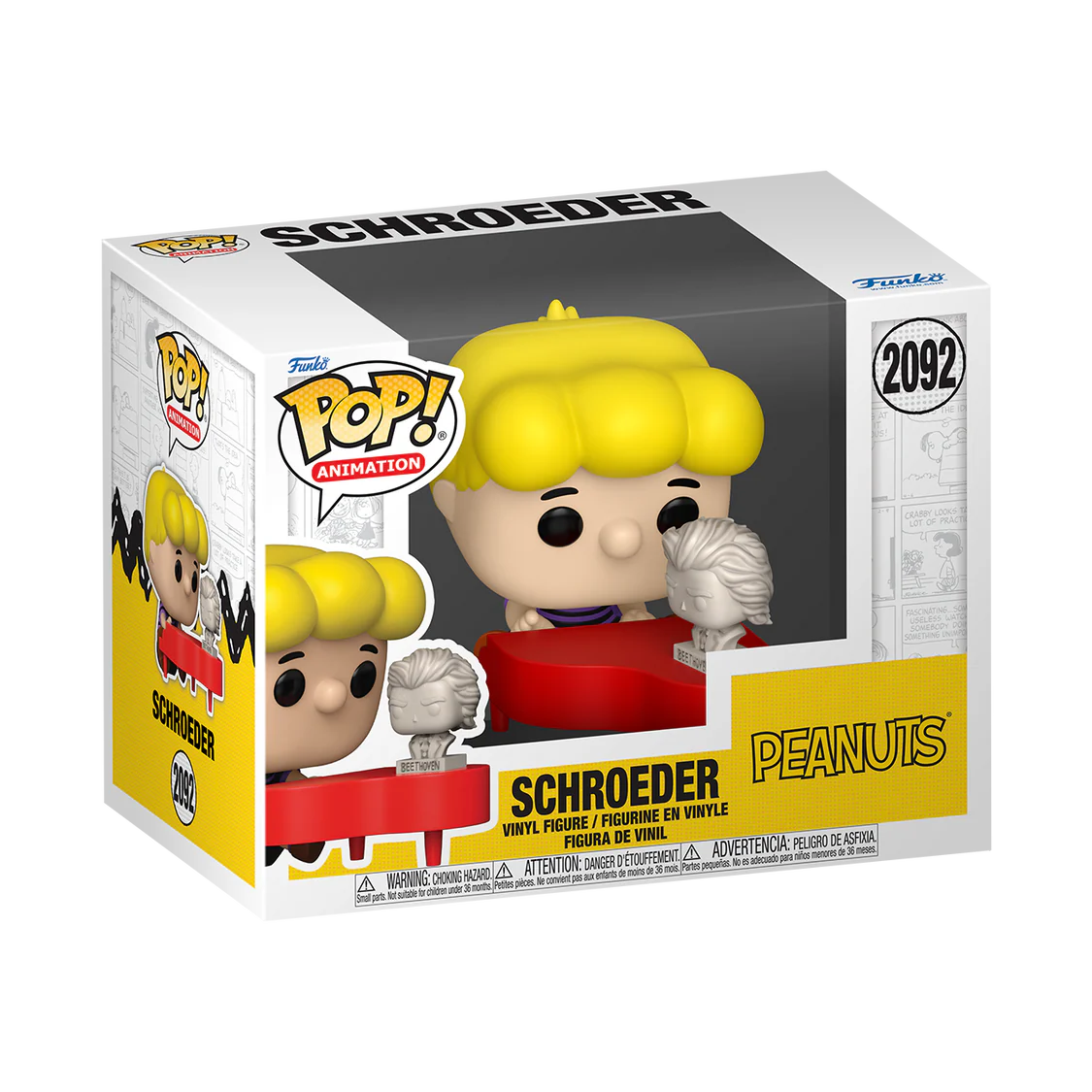 Funko Pop! Peanuts - Deluxe Schroeder Playing Piano / Plus Lucy with Doctor Stand / Franklin with Ball / Pigpen