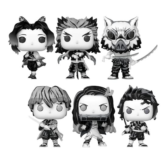 Funko Pop! Anime: Demon Slayer (Sumi-Ink Deco) - Tanjiro / Nezuko / Zenitsu / Inosuke / Rengoku / Shinobu *PREORDER*