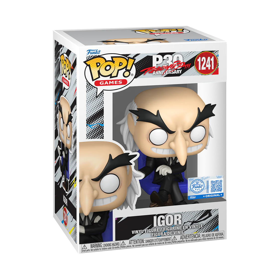 Funko Pop! Games: Persona (30th Anniversary) - Male Protagonist (3) / Female Protagonist (3) / Protagonist (4) / Protagonist (5) / Protagonist (5) [Exclusive] / Igor [Exclusive] *PREORDER*