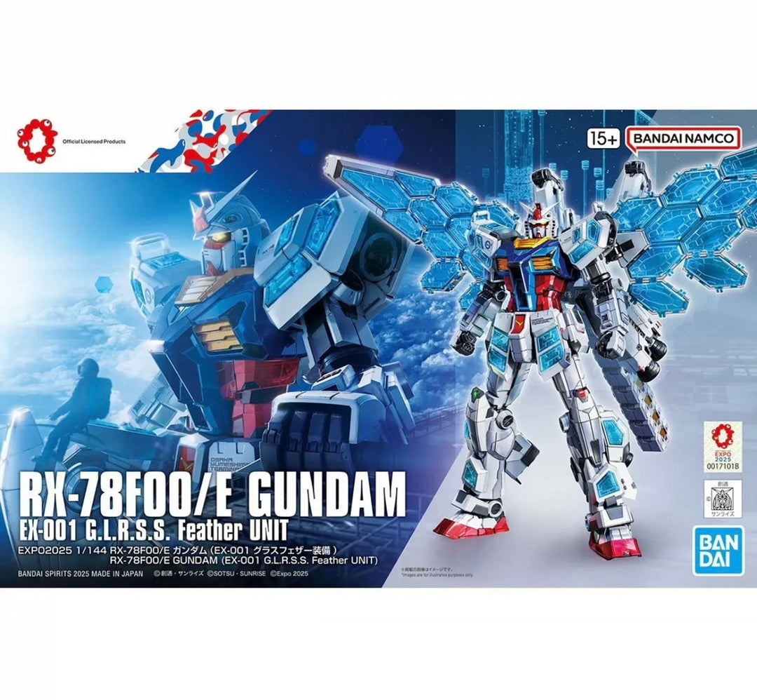 RX-78F00/E GUNDAM EX-001 ×3 HG Bandai Spirits RX-78F00/E Gundam EX-001 Glass Feather