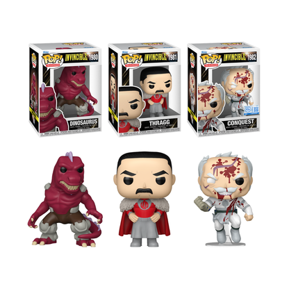 Funko Pop! Animation: Invincible - Dinosaurus / Thragg / Conquest (Bloody) *PREORDER*