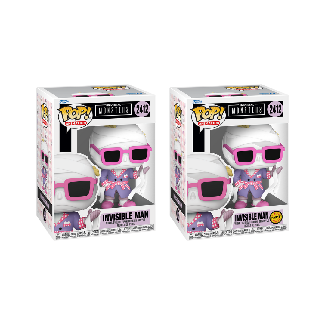 Funko Pop! Animation: Universal Monsters (Anime) - Invisible Man / Dracula / Bride Of Frankenstein / Frankenstein