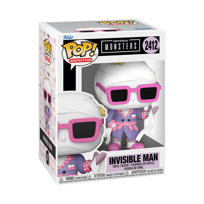 Funko Pop! Animation: Universal Monsters (Anime) - Invisible Man / Dracula / Bride Of Frankenstein / Frankenstein