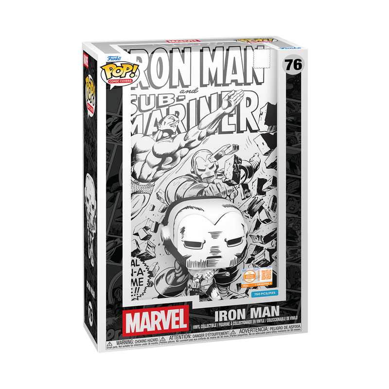 Funko Pop! Marvel - Iron Man (Black & White Comic Cover) #76 [Funko Limited Edition - 750pcs]
