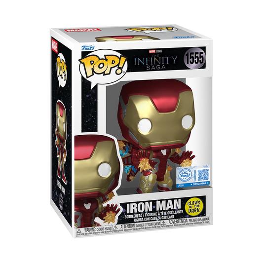 Funko Pop! Marvel: Iron Man - Plus! Iron Man #1555 [Funko Special Edition - Glow-In-The-Dark (GITD)]