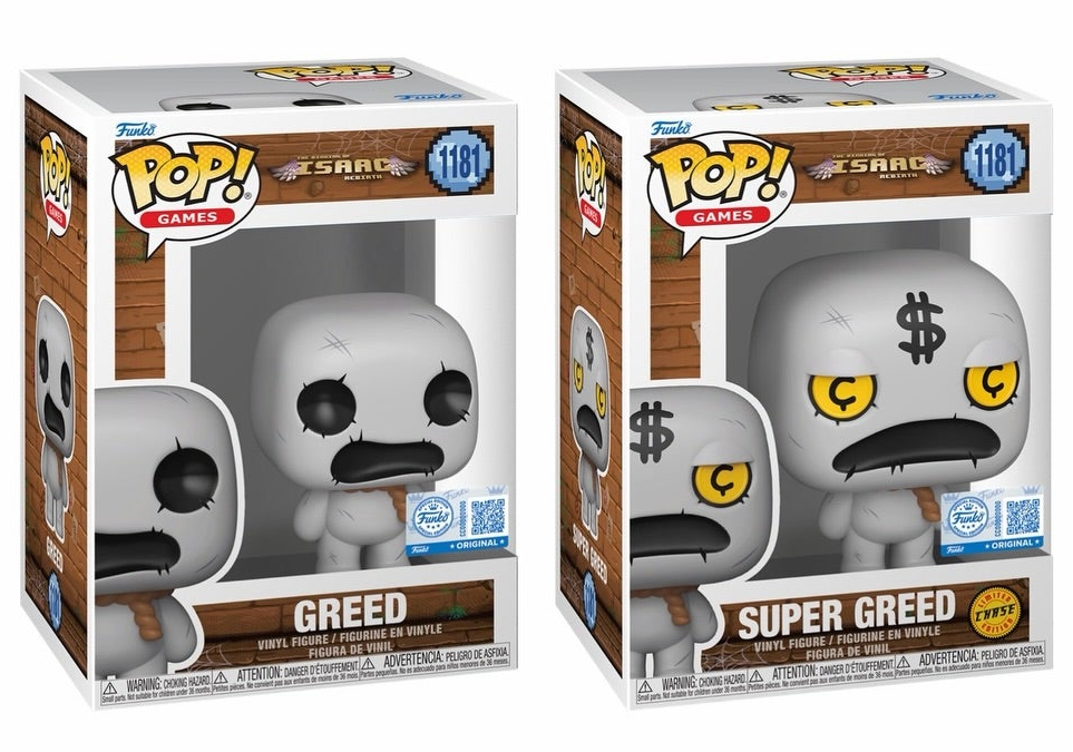 Funko Pop! Games: Binding Of Isaac - Isaac with D6 / Guppy / Azazel / Greed *PREORDER*