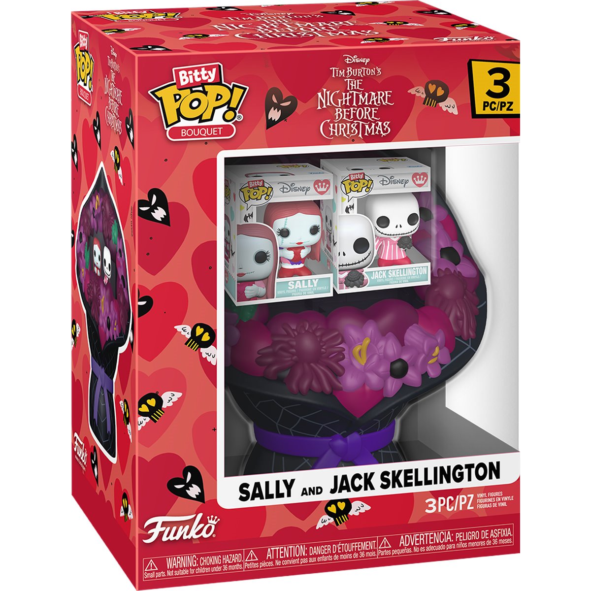 Funko Pop! Bitty Pop: Valentines Bouquet - Spider-Man / Nightmare Before Christmas / Sanrio