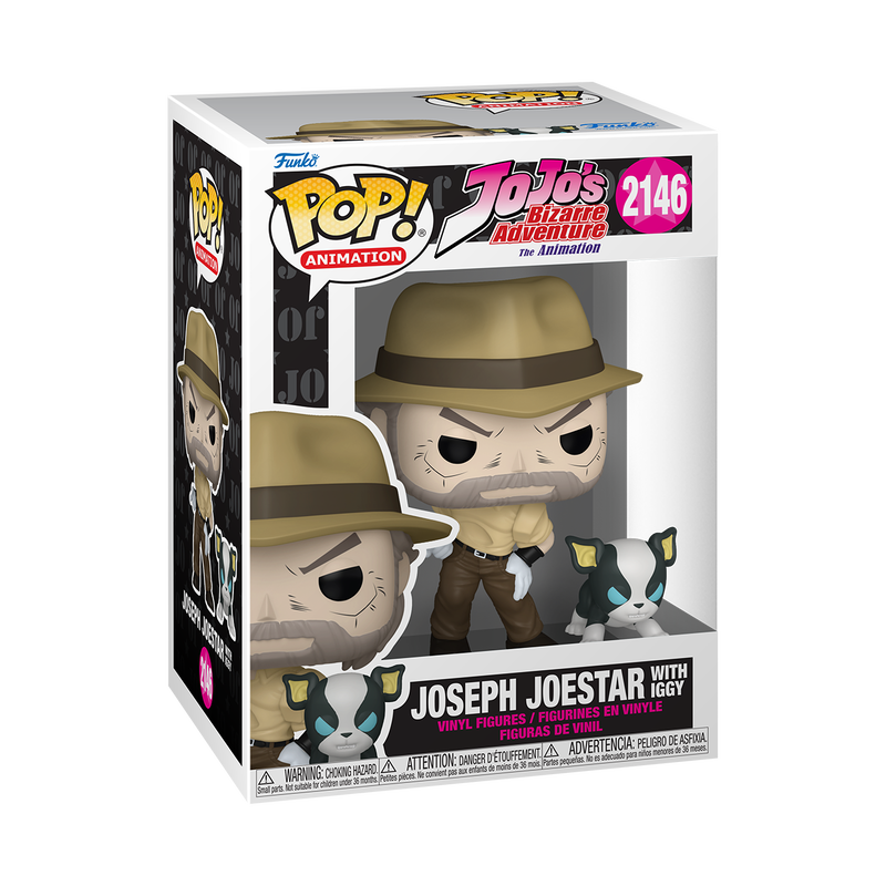 Funko Pop! Anime: Jojo's Bizarre Adventure - Joseph Joestar with Iggy #2146