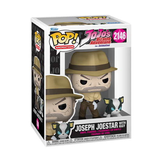 Funko Pop! Anime: Jojo's Bizarre Adventure - Joseph Joestar with Iggy #2146