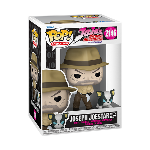 Funko Pop! Anime: Jojo's Bizarre Adventure - Joseph Joestar with Iggy #2146 *PREORDER*