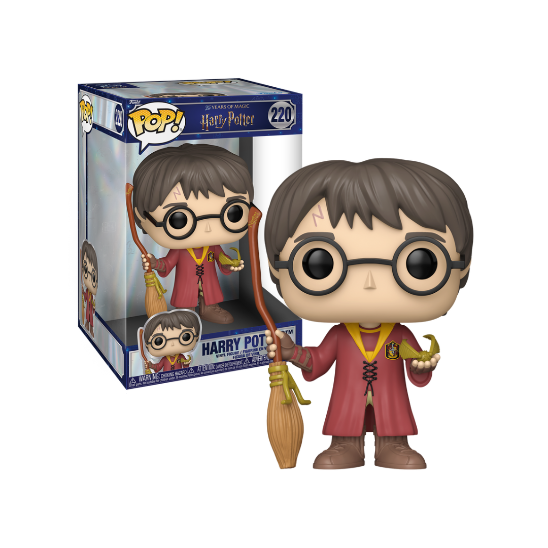 Funko Pop! Movies: Harry Potter - Jumbo 10" Harry Potter with Nimbus 2000 #220 *PREORDER*