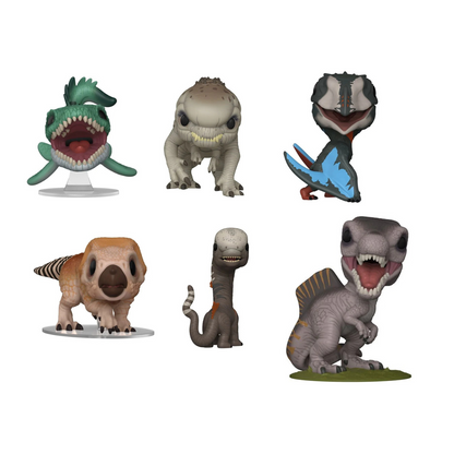 Funko Pop! Movies: Jurassic World - Mosasaurus / Distortus Rex / Aquilops / Titanosaurus / Quetzalcoatlus / Spinosaurus
