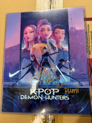 K-Pop Demon Hunters SIGNED Poster - Arden Cho [Voice Actor of Rumi]