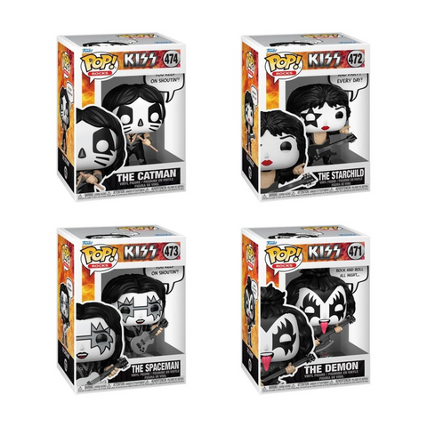Funko Pop! Rocks: KISS - The Catman / The Demon / The Spaceman / The Starchild *PREORDER*