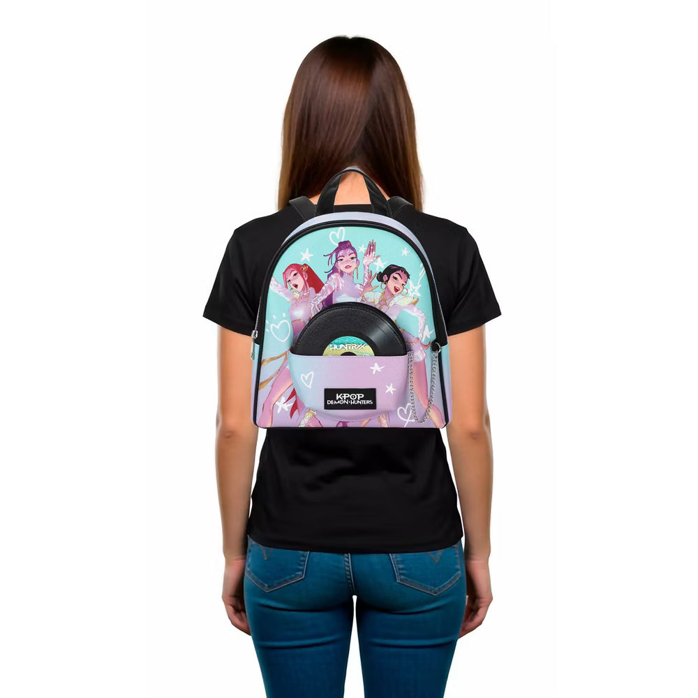 K-Pop Demon Hunters - HUNTR/X Iridescent Mini Backpack with Coin Purse