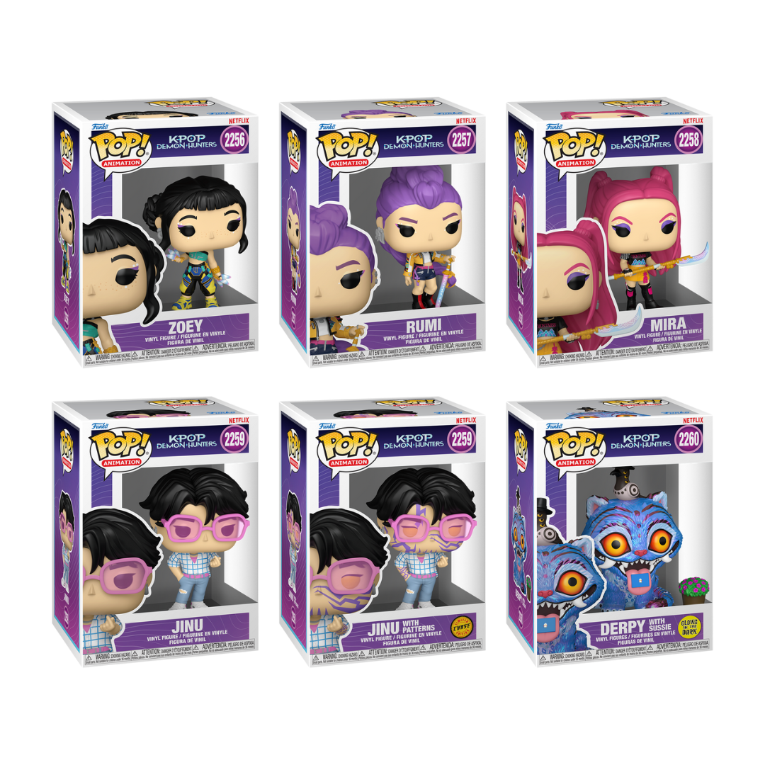 Funko Pop! Movies: Kpop Demon Hunters - Zoey / Rumi / Mira / Jinu