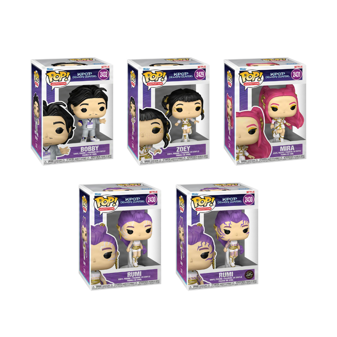 Funko Pop! Movies: K-Pop Demon Hunters (Golden) - Bobby / Zoey / Mira / Rumi *PREORDER*