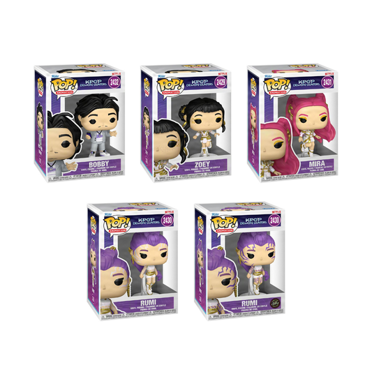 Funko Pop! Movies: K-Pop Demon Hunters (Golden) - Bobby / Zoey / Mira / Rumi *PREORDER*