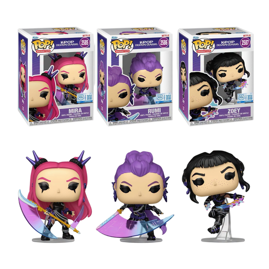 Funko Pop! Movies: K-Pop Demon Hunters (HUNTR/X) - Mira #2585 / Rumi #2586 / Zoey #2587 *PREORDER*