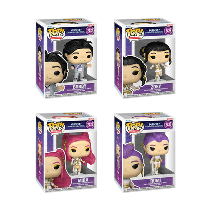 Funko Pop! Movies: K-Pop Demon Hunters (Golden) - Bobby / Zoey / Mira / Rumi *PREORDER*