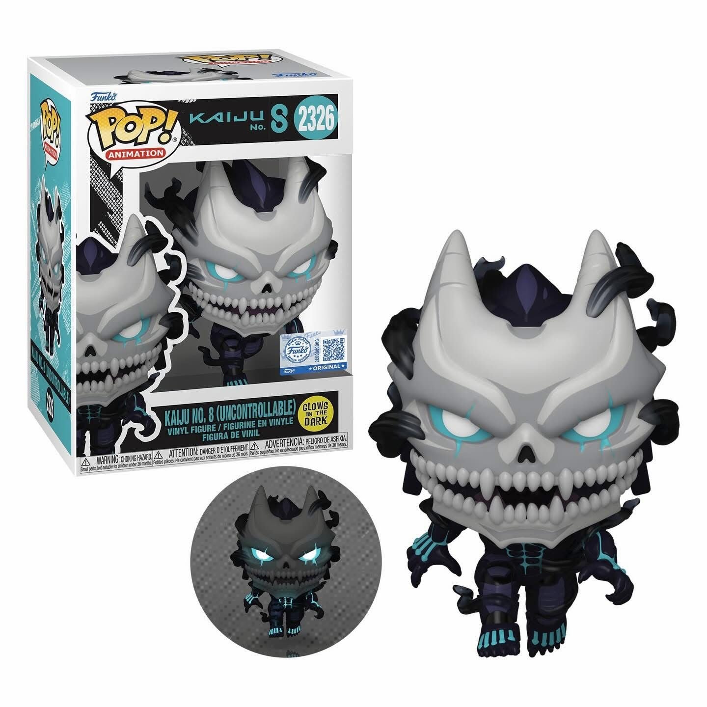Funko Pop! Anime: Kaiju No. 8 - Kaiju No. 8 (Uncontrollable) #2326 [Funko Special Edition - Glow-In-The-Dark (GITD)] *PREORDER*
