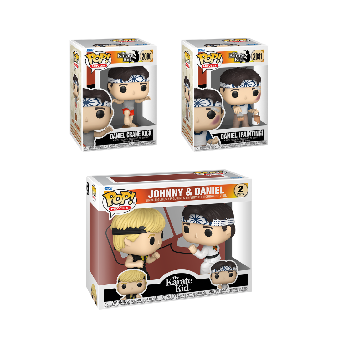Funko Pop! Movies: The Karate Kid - Daniel #2080 / Daniel #2081 / Johnny & Daniel 2pk