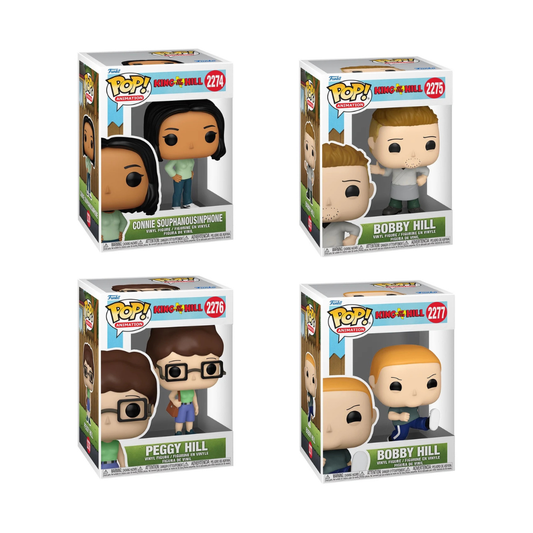 Funko Pop! Television: King Of The Hill - Connie / Bobby (Older) / Peggy / Bobby *PREORDER*