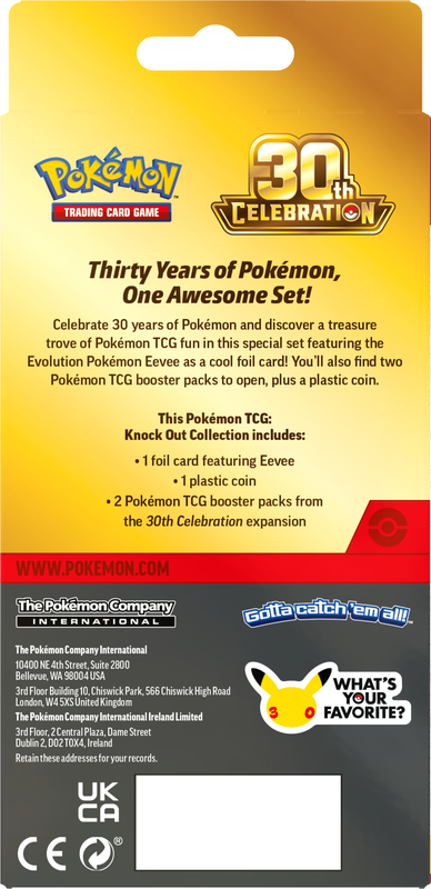 Pokemon TCG: 30th Celebration - Knock Out Collection Box Set *PREORDER*