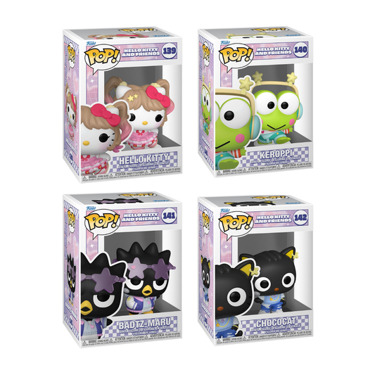 Funko Pop! Sanrio: Hello Kitty And Friends (K-Pop) - Hello Kitty / Keroppi / Badtz-Maru / Chococat