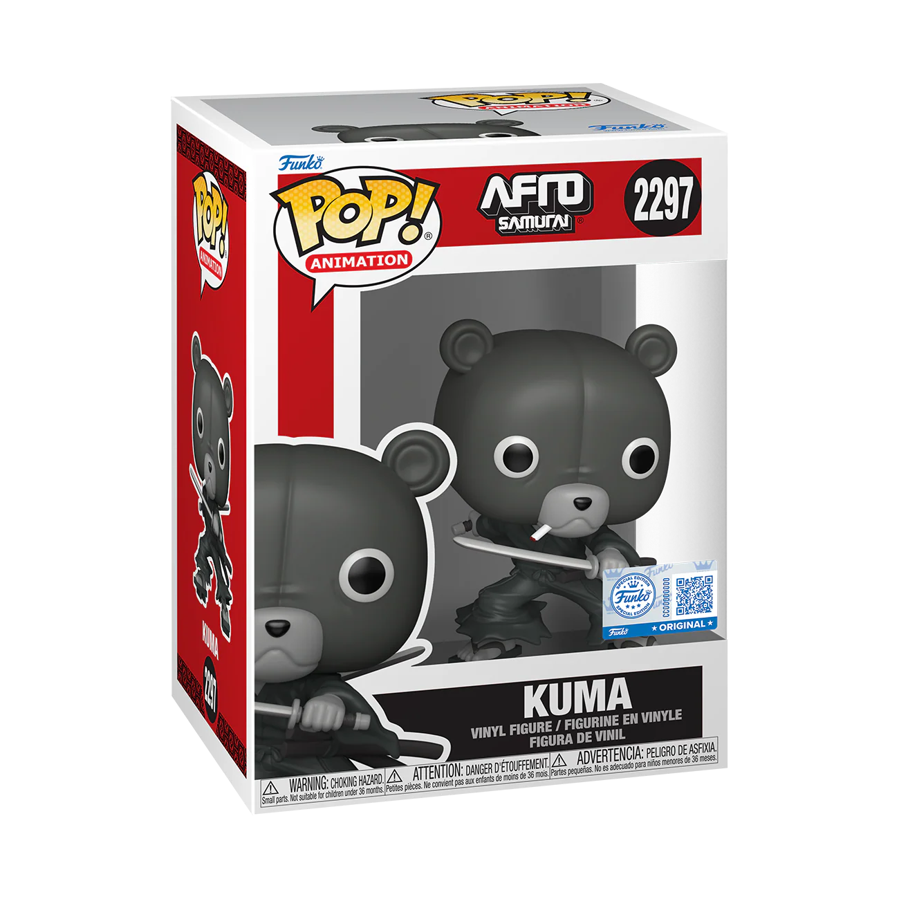 Funko Pop! Animation: Afro Samurai - Afro #2296 / Kuma #2297 [Funko Special Edition] *PREORDER*