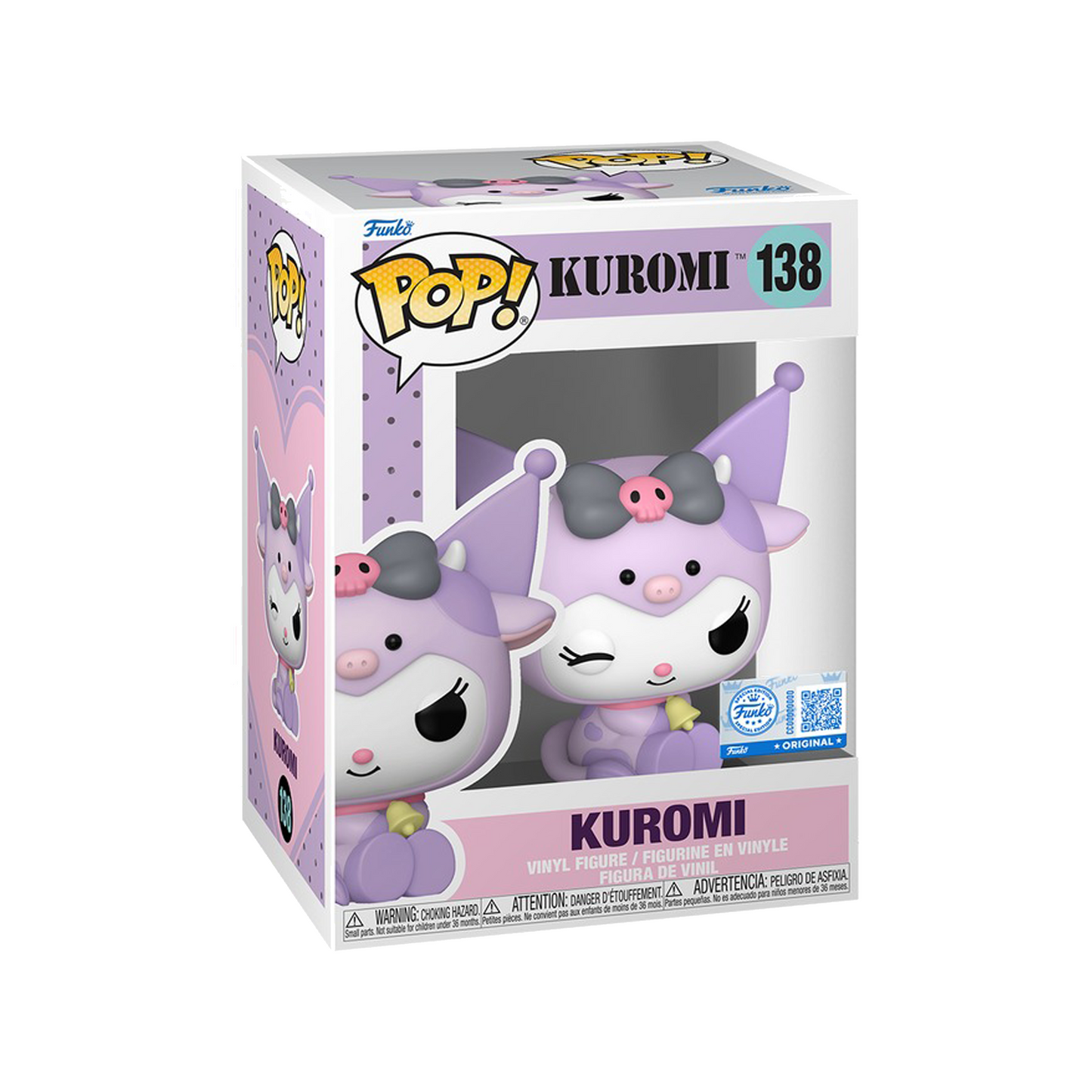 Funko Pop! Sanrio (Cow Outfits) - Kuromi #138 / Hello Kitty #136