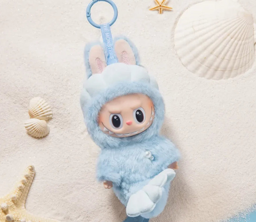 PopMart: The Monsters (Labubu) - "Hide And Seek" Vinyl Face Hanging Keychain [Singapore Exclusive] Merlion