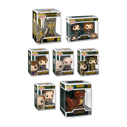 Funko Pop! Movies: Lord Of The Rings (LOTR) - Premium! Sauron / Kili & Fili 2pk / Bilbo Baggins / Azog The Defiler / Thorin Oakenshield / Thrandul / Deluxe! Smaug *PREORDER*
