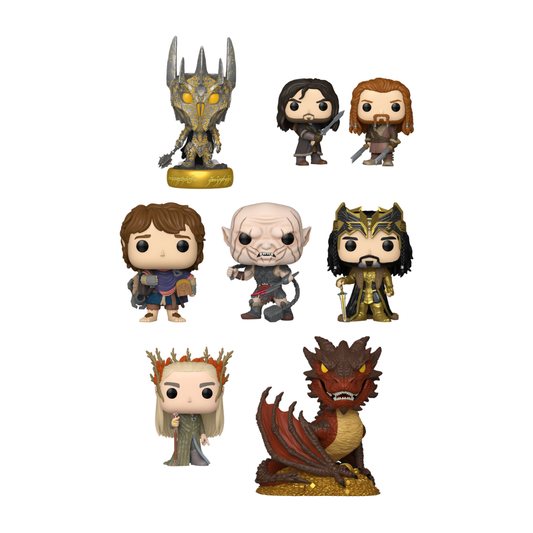 Funko Pop! Movies: Lord Of The Rings (LOTR) - Premium! Sauron / Kili & Fili 2pk / Bilbo Baggins / Azog The Defiler / Thorin Oakenshield / Thrandul / Deluxe! Smaug *PREORDER*