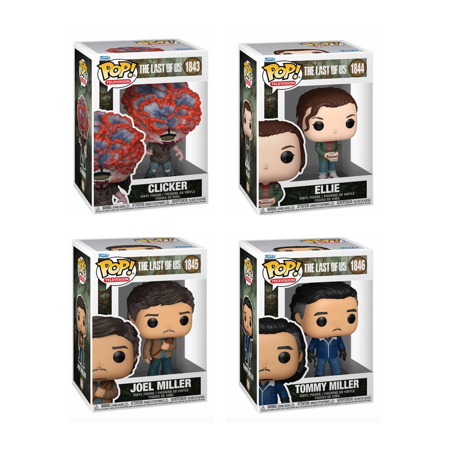 Funko Pop! Television: The Last Of Us - Clicker / Ellie / Joel Miller / Tommy Miller