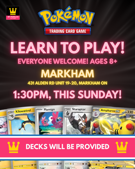 Pokémon TCG - Weekly Learn to Play For Ages 8+ (Markham) - Sundays @1:30pm